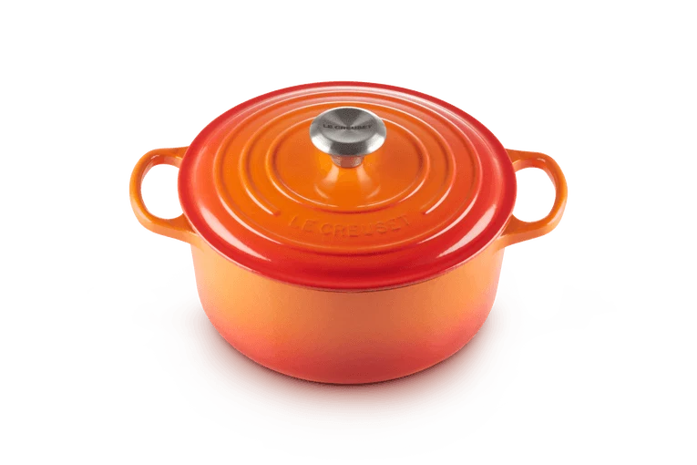 Le Creuset Signature Schmortopf 'Orange Red'