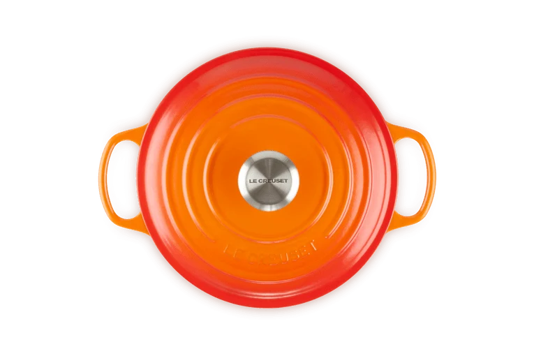 Le Creuset Signature Schmortopf 'Orange Red'