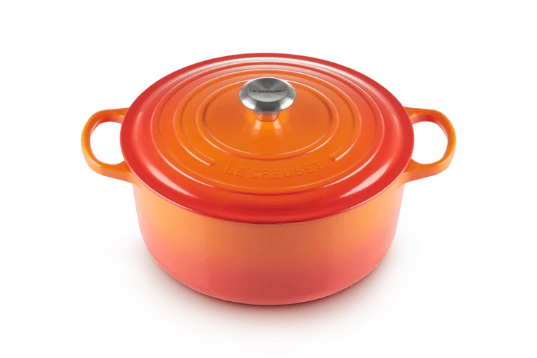 Le Creuset Signature Schmortopf 'Orange Red'