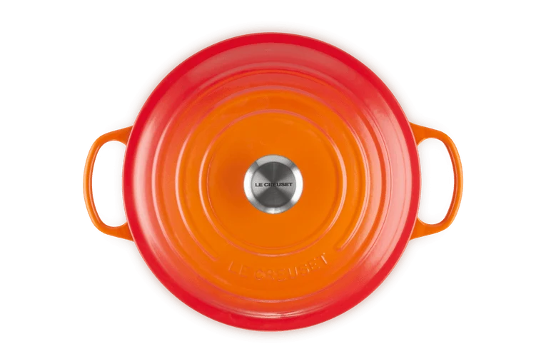 Le Creuset Signature Schmortopf 'Orange Red'