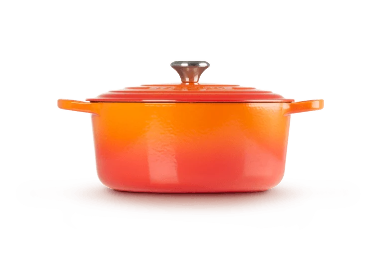 Le Creuset Signature Schmortopf 'Orange Red'