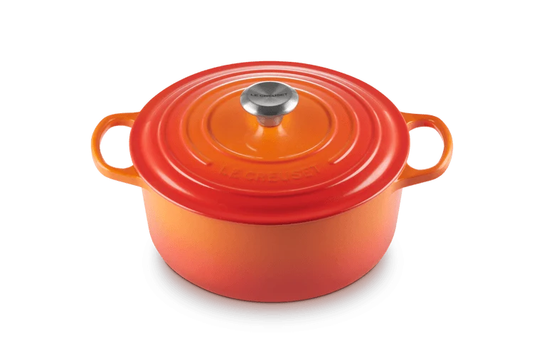 Le Creuset Signature Schmortopf 'Orange Red'