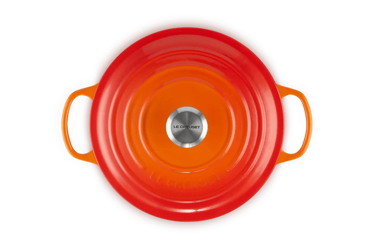 Le Creuset Signature Schmortopf 'Orange Red'