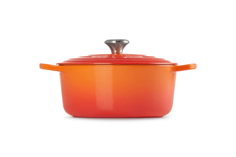 Le Creuset Signature Schmortopf 'Orange Red'