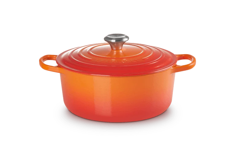 Le Creuset Signature Schmortopf 'Orange Red'