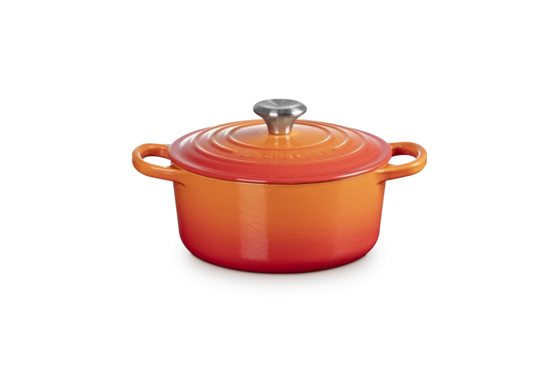 Le Creuset Signature Schmortopf 'Orange Red'
