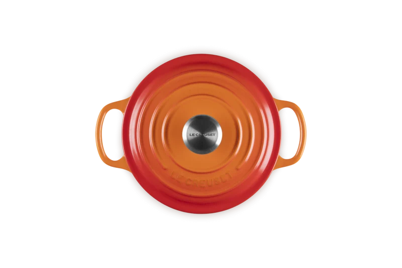 Le Creuset Signature Schmortopf 'Orange Red'