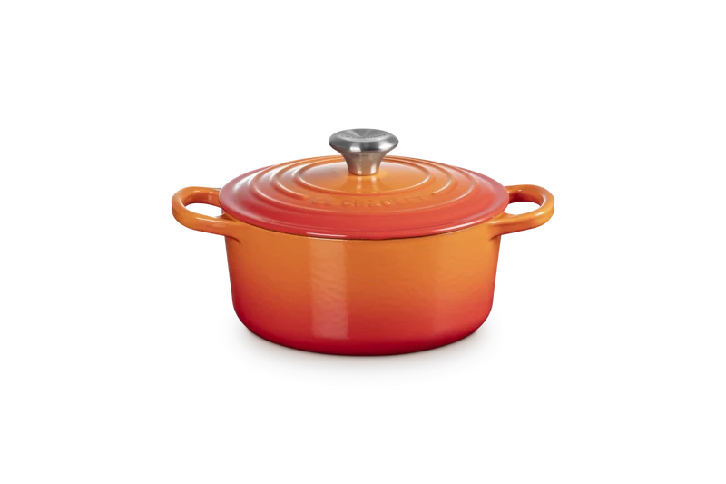 Le Creuset Signature Schmortopf 'Orange Red'