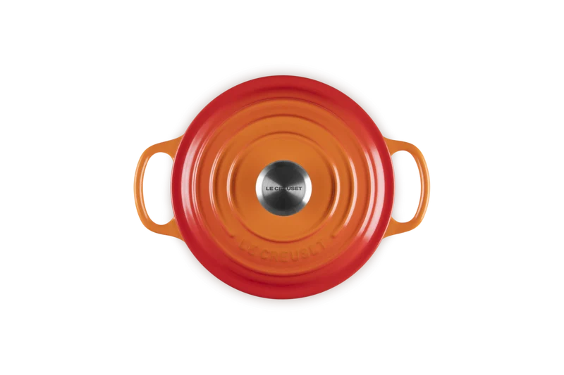 Le Creuset Signature Schmortopf 'Orange Red'