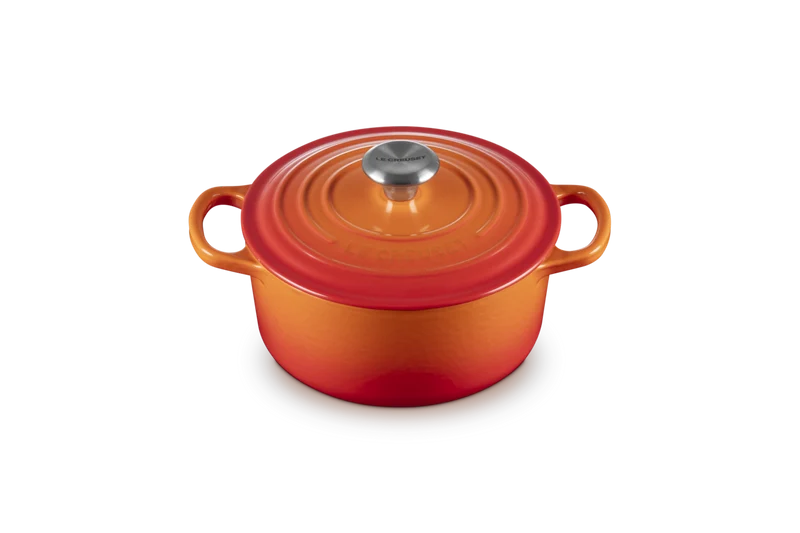 Le Creuset Signature Schmortopf 'Orange Red'