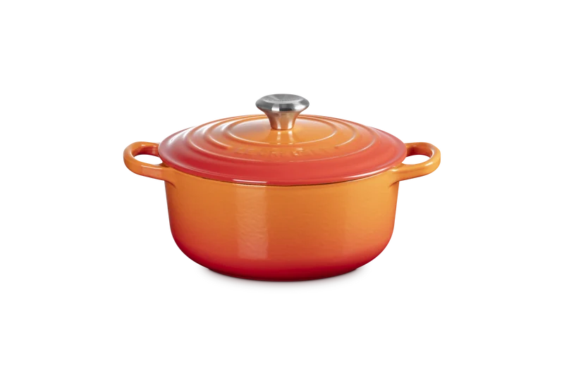 Le Creuset Signature Schmortopf 'Orange Red'