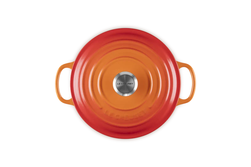Le Creuset Signature Schmortopf 'Orange Red'