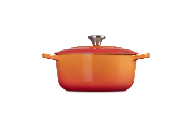Le Creuset Signature Schmortopf 'Orange Red'