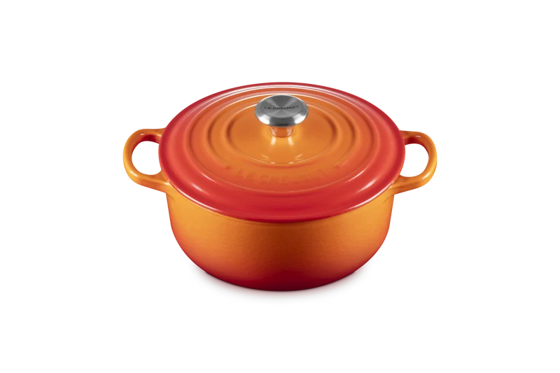Le Creuset Signature Schmortopf 'Orange Red'
