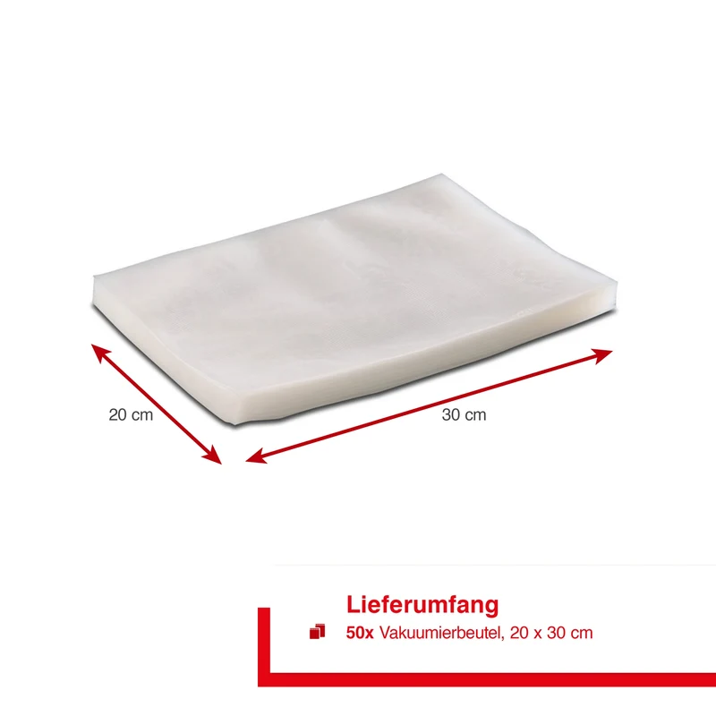 Vakuumierbeutel 50 Beutel 20x30 cm transparent