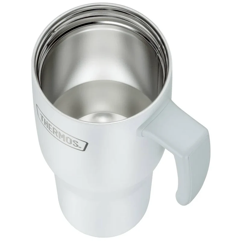 REFRESHING SERIES Isolierbecher white matt 1,10 L | Mit Komfortgriff & Strohhalm