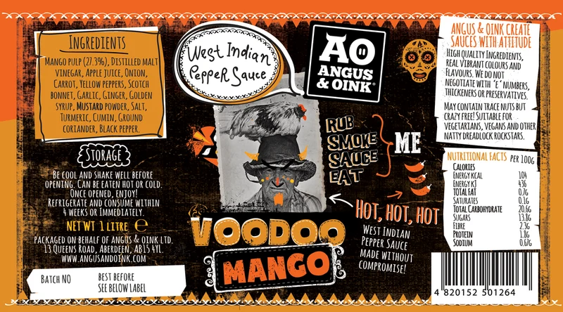 Angus & Oink Voodoo Mango Hot Sauce