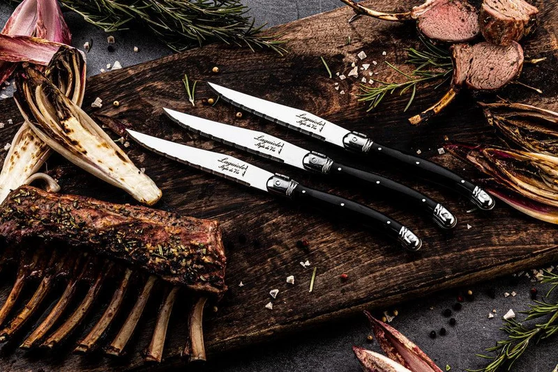 Laguiole Style de Vie Steakmesser Schwarz 'Premium Line'
