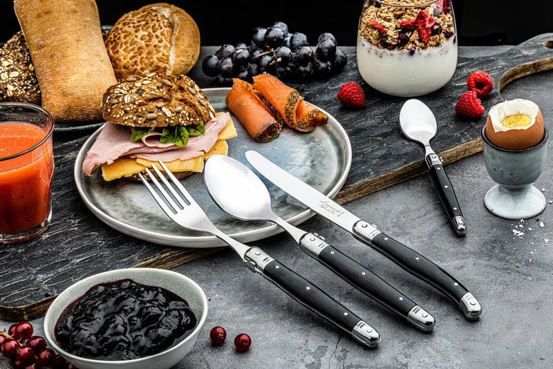 Laguiole Style de Vie Couvert 24-teilig Schwarz 'Premium Line'