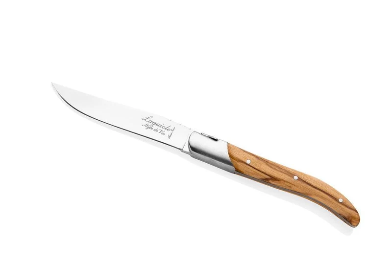 Laguiole Style de Vie Steakmesser aus Olivenholz, 'Luxuslinie'