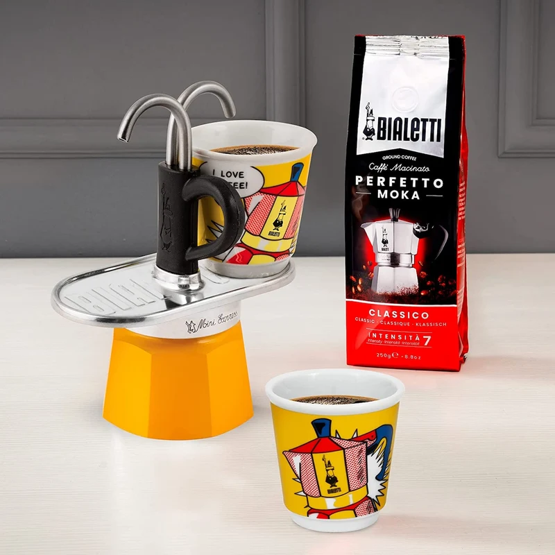 Bialetti Moka Mini Express Lichtenstein 2 Tazze