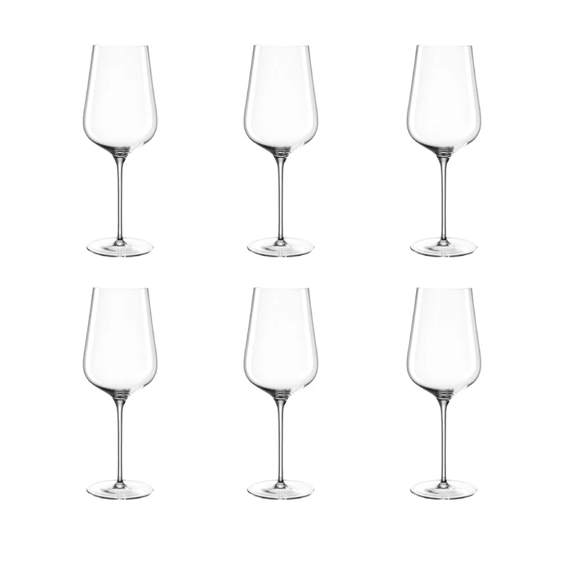 Leonardo Set 6 Calici Vino Bianco Brunelli in Vetro 580 ml