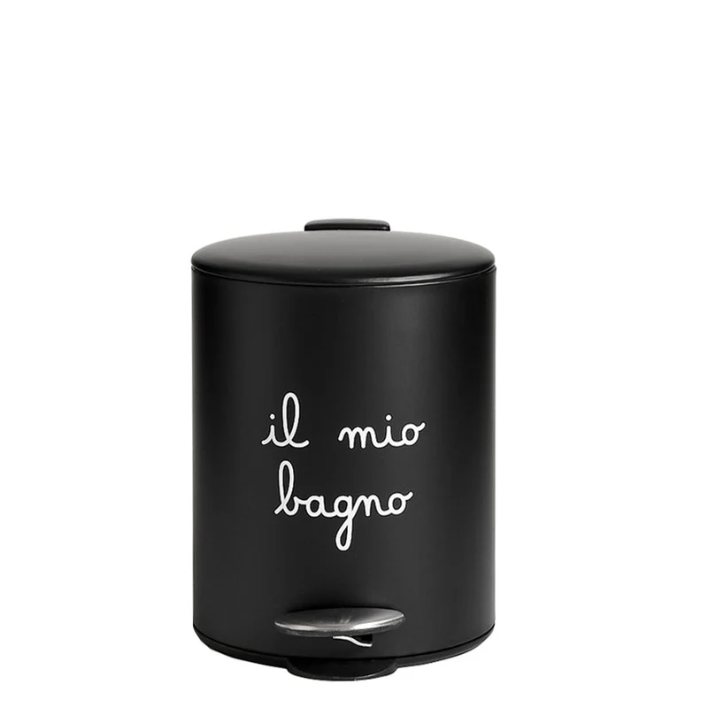 Simple Day Pattumiera il mio Bagno 5L Nero