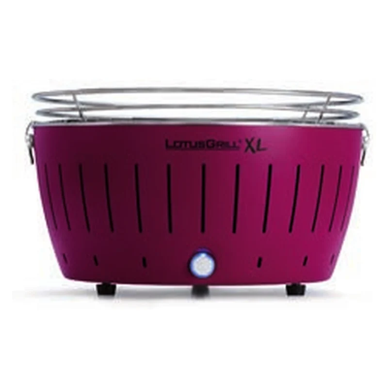 LotusGrill XL G435 Holzkohlegrill mit Lüfter mit USB Pflaumenlila