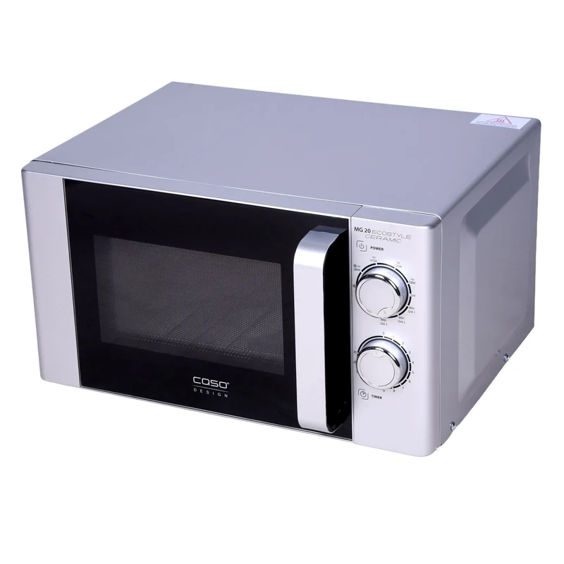 Caso MG20 Ecostyle Ceramic Mikrowelle 20 Liter 700 Watt silber