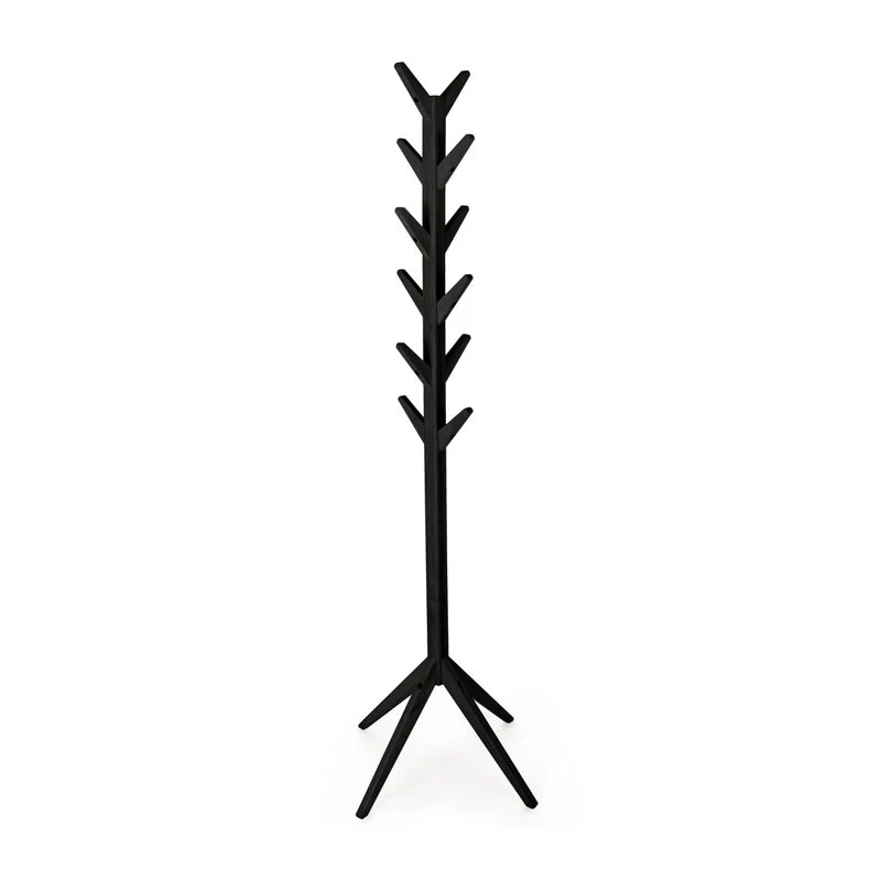 Andrea Bizzotto Appendiabiti Daiki Slim H169 cm in Legno Nero
