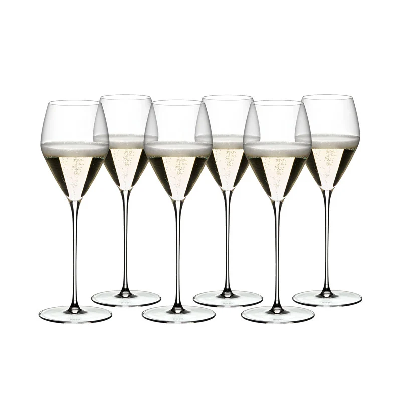 Riedel Veloce Set 6 Calici Champagne Vino in Cristallo 327cc