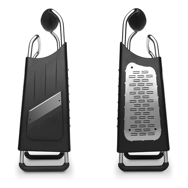 Microplane Grattugia Box 4 Facce con Mandolina Laterale in Acciaio Inossidabile