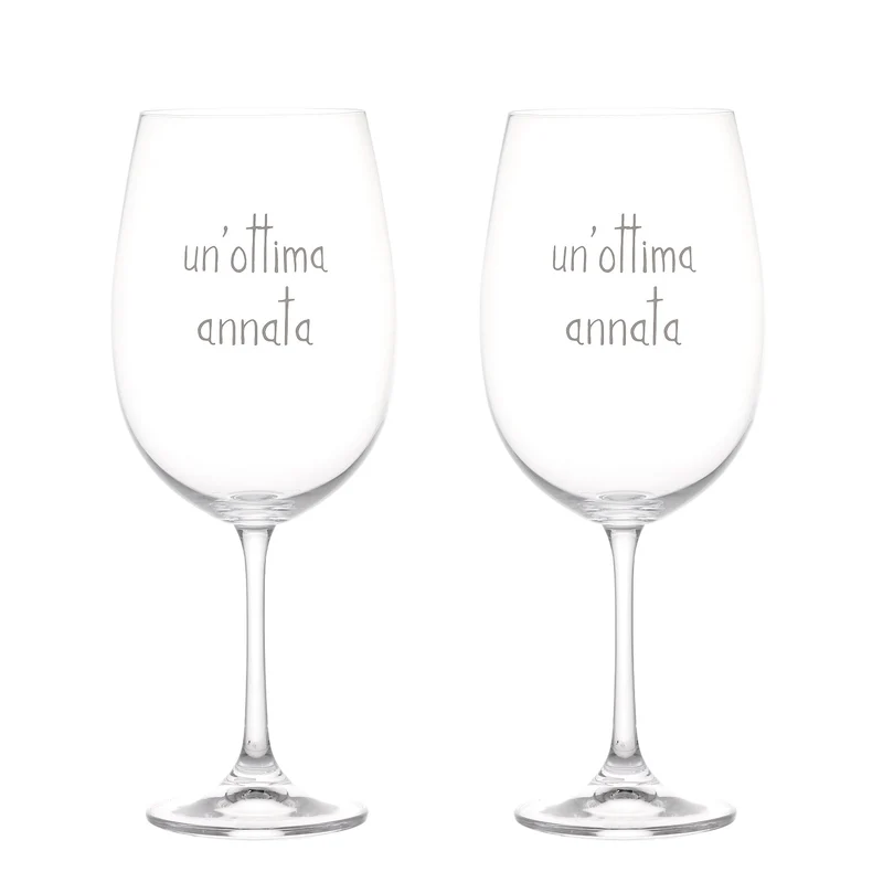 Simple Day Set 2 Calici Vino Un'ottima annata 64 cl