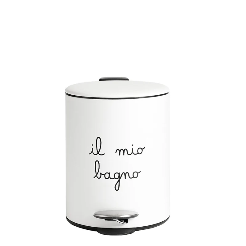 Simple Day Pattumiera il mio Bagno 5L Bianco