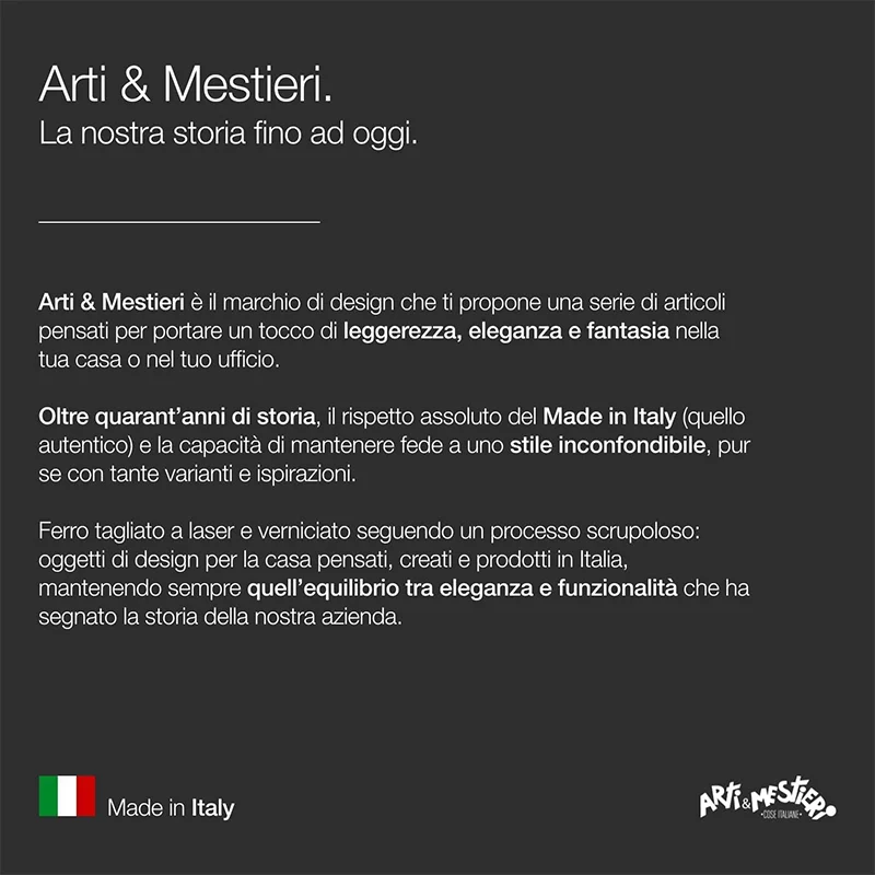 Arti e Mestieri Appendiabiti da Parete Planisfero Nero D68 cm