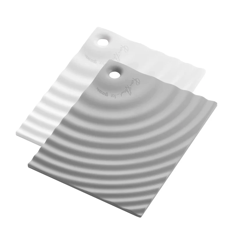 Guzzini Set 2 Taglieri con Base Ripples