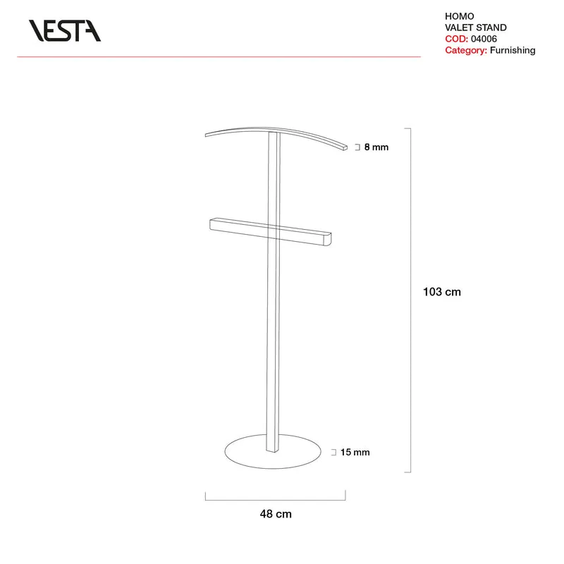 Vesta Servomuto di Design Homo in Cristallo Acrilico