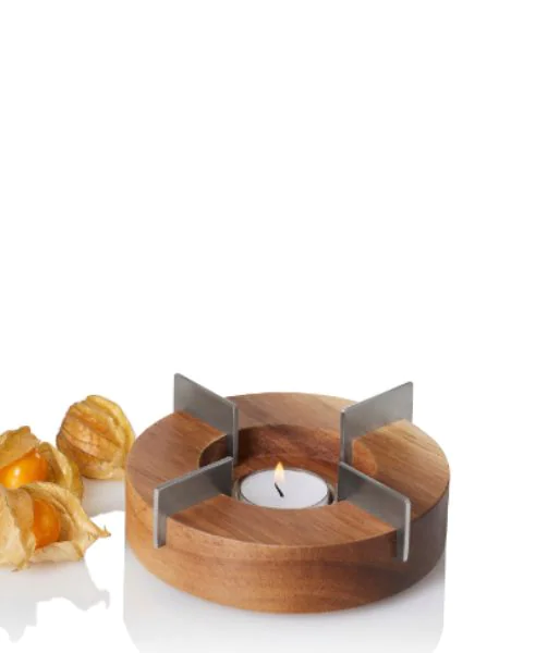 Stövchen und Speisenwärmer Tuto 14,5 cm Akazienholz
