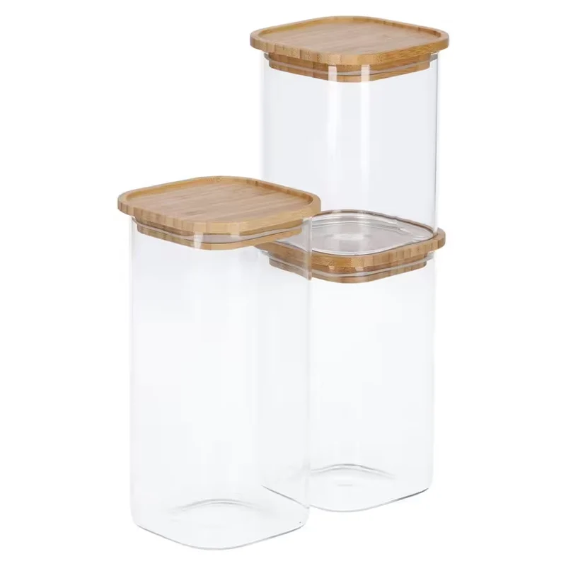 Vorratsglas mit Bambusdeckel, 1600 ml