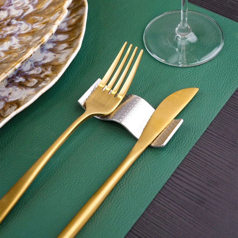 Le Gioie Poggia Posate Round in Acciaio Inox Argento