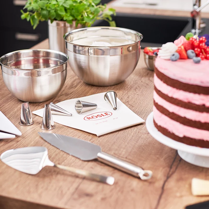 Rösle Kuchenmesser, gezahnt/glatt
