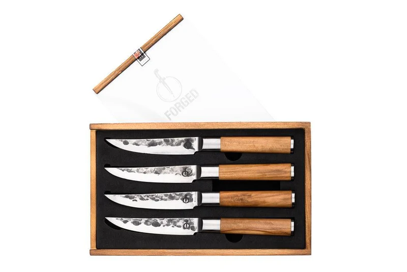 Geschmiedete Steakmesser Olive