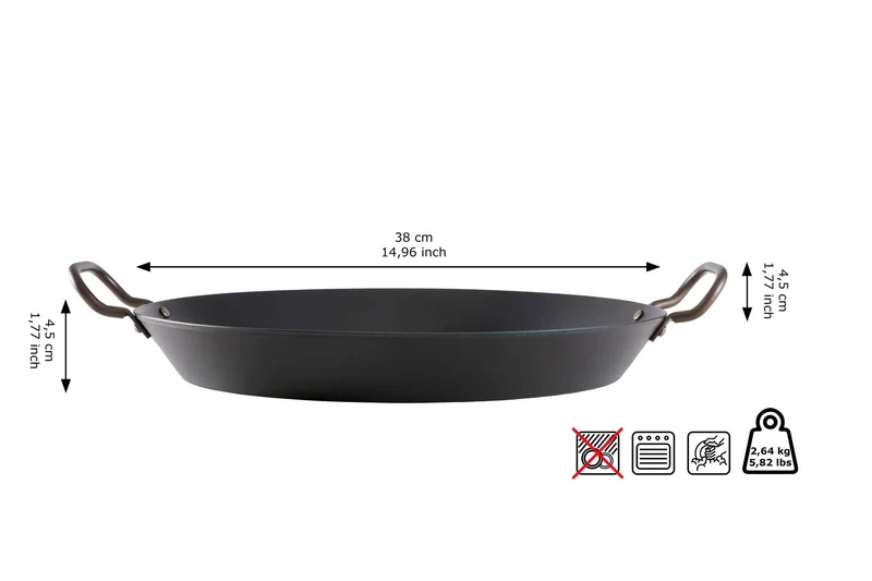 Skottsberg Paella-Pfanne Ø38cm 'Carbon Steel'