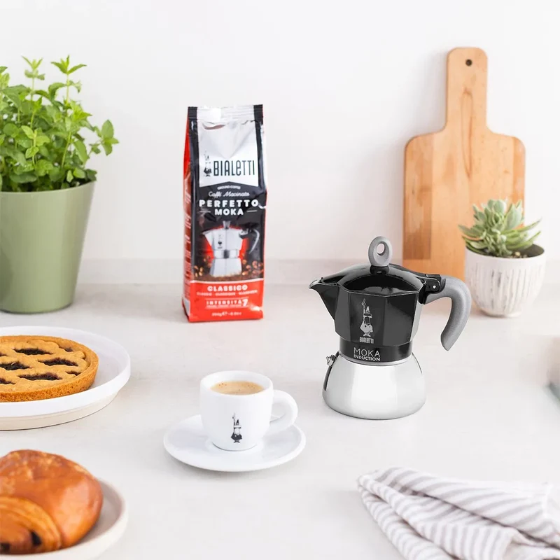 Bialetti Moka Induzione 2 Tazze Nera
