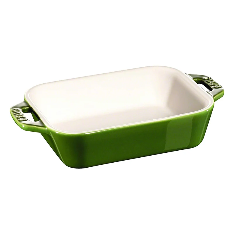 Staub Pirofila Rettangolare in Ceramica Verde 14x11 cm