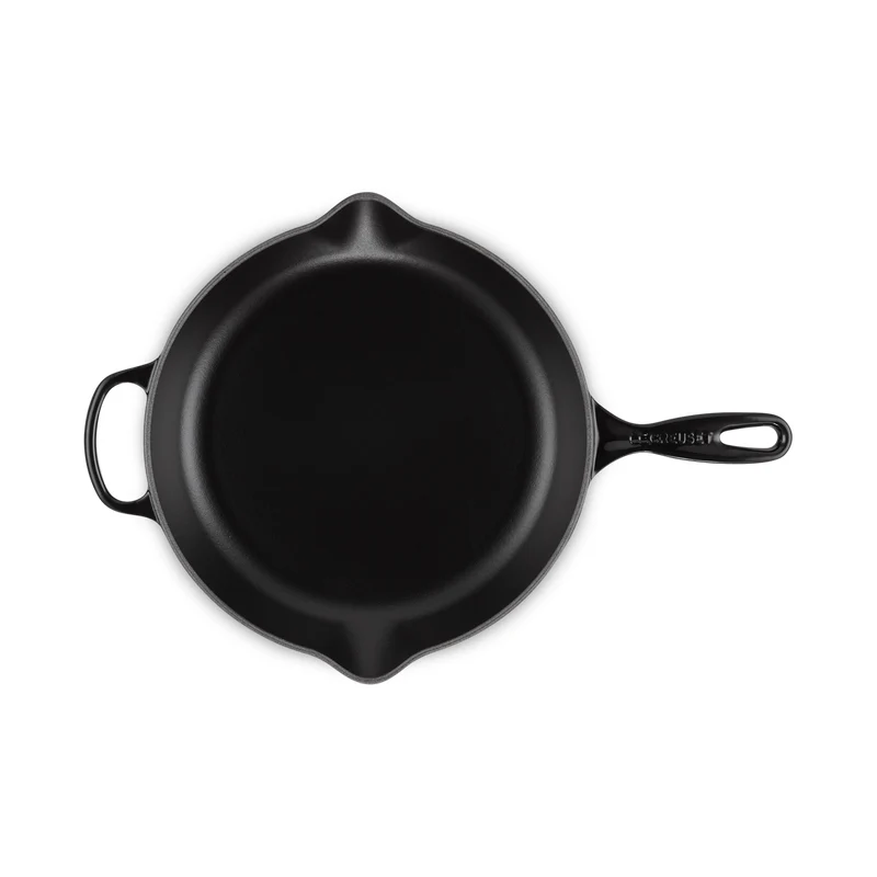 Le Creuset Padella Doppio Becco Evolution in Ghisa Vetrificata D23 cm Nero Opaco