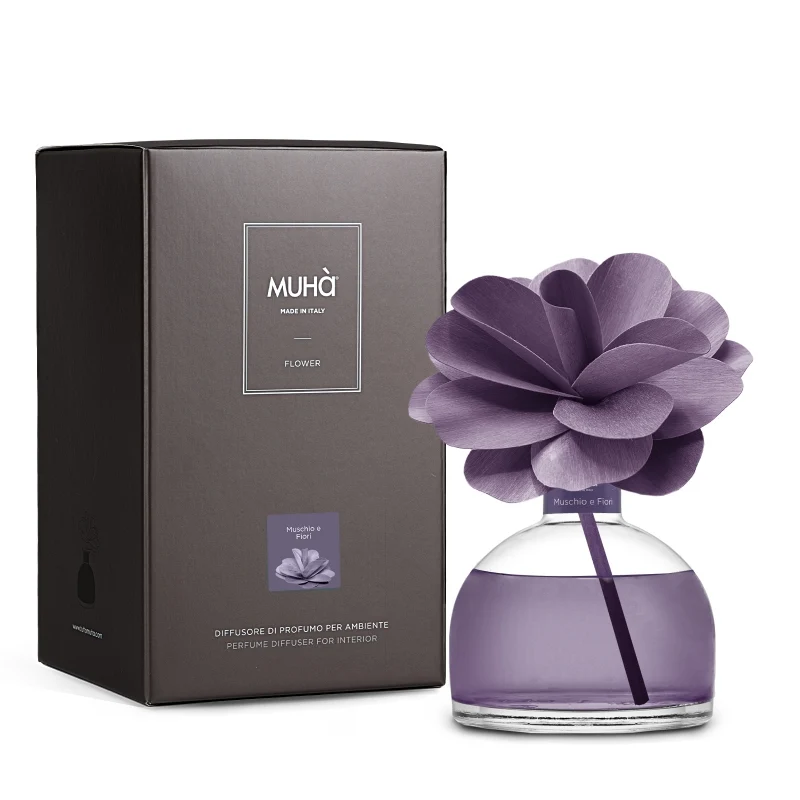 Muhà Profumatore D'Ambiente Flower Diffuser Muschio e Fiori 200ml