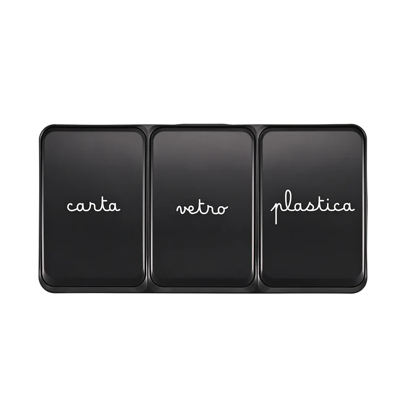 Simple Day In Questa Casa Si Ricicla 3x15L Nero