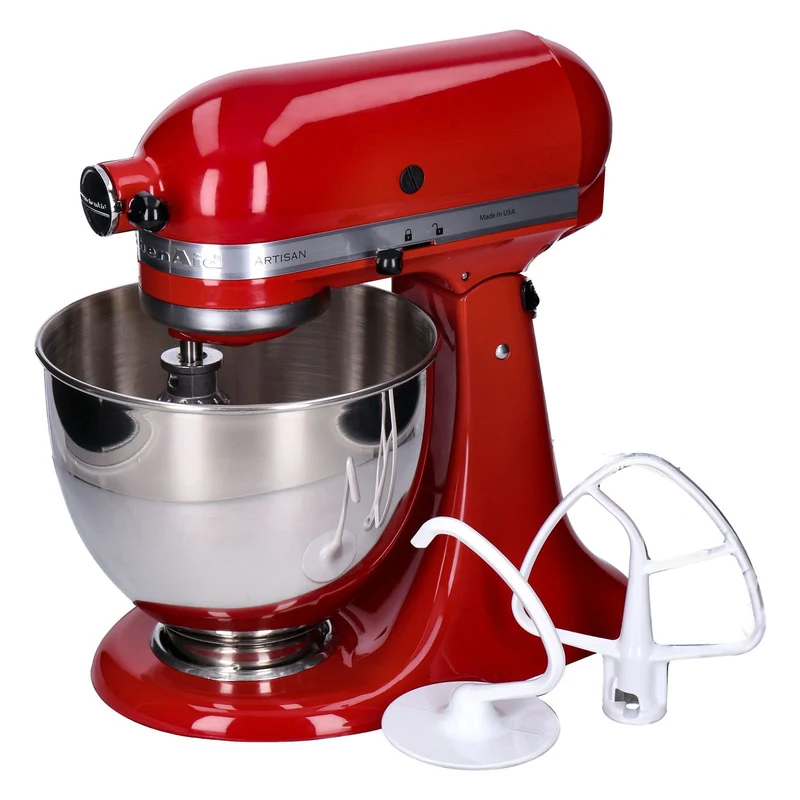 KitchenAid Artisan Küchenmaschine Veggi Set BUNDLEVEGGIEER 5KSM125 4,8L 300W Empire Rot