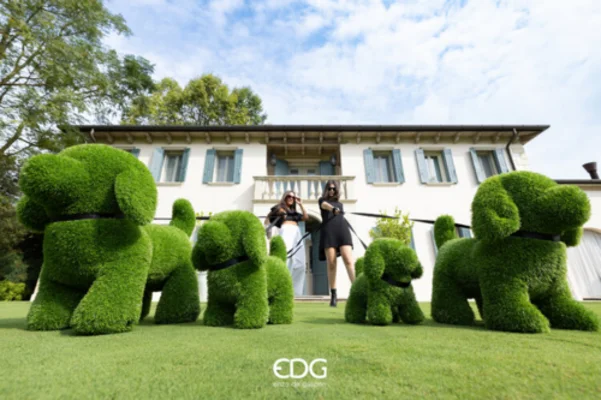 EDG Enzo de Gasperi Decoro Erba Orso 35x22x26 cm